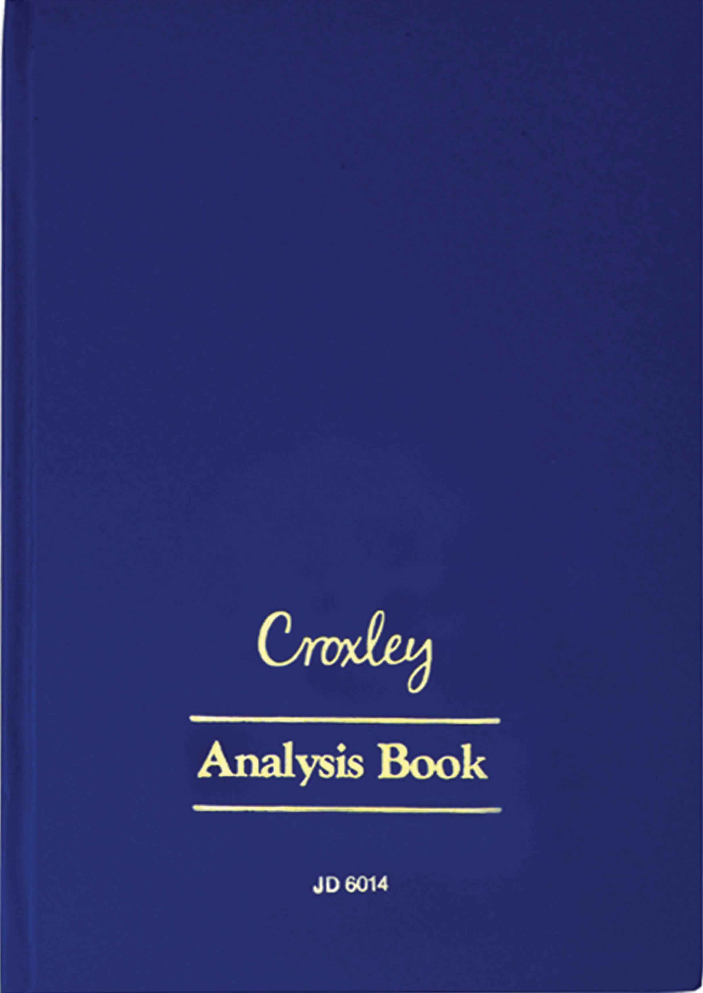 CROXLEY ANALYSIS BOOKS SERIES 6 14 CASH COLUMNS 2 PG